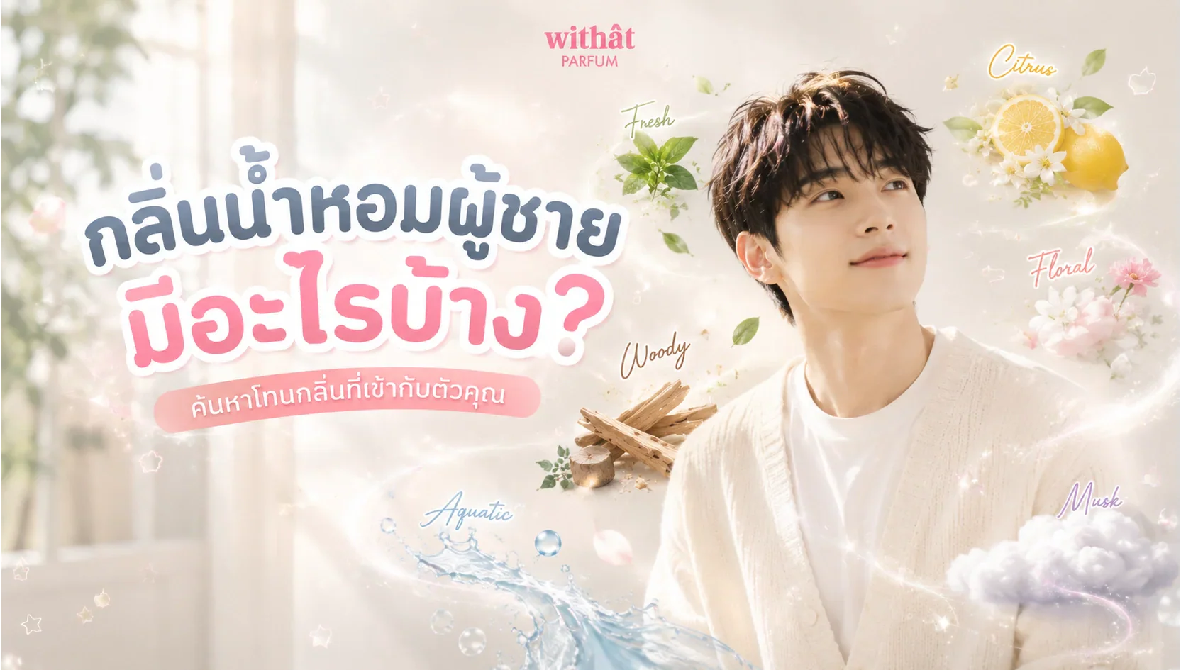 กลิ่นน้ำหอมผู้ชาย มีอะไรบ้าง? ทำความรู้จัก Fragrance Family ทุกโทนกลิ่นที่ผู้ชายต้องรู้