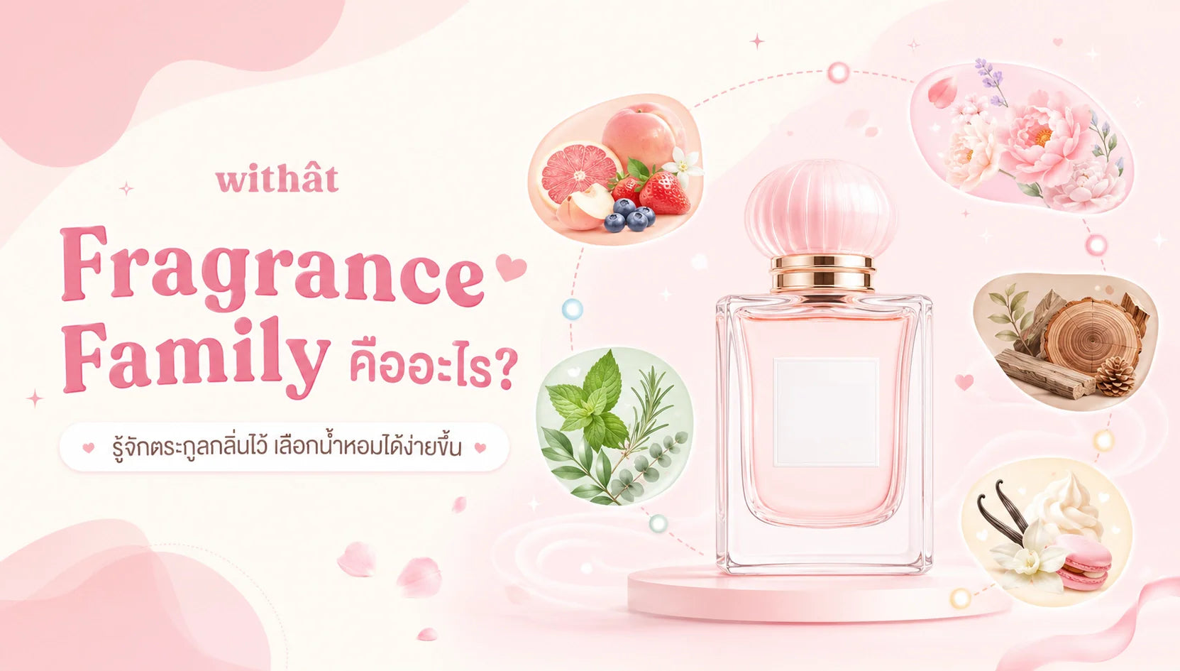ชวนเอ๊ะ... Fragrance Family คืออะไร? แล้วทำไมคนที่รักน้ำหอมต้องรู้จักตระกูลกลิ่นกันด้วยนะ?