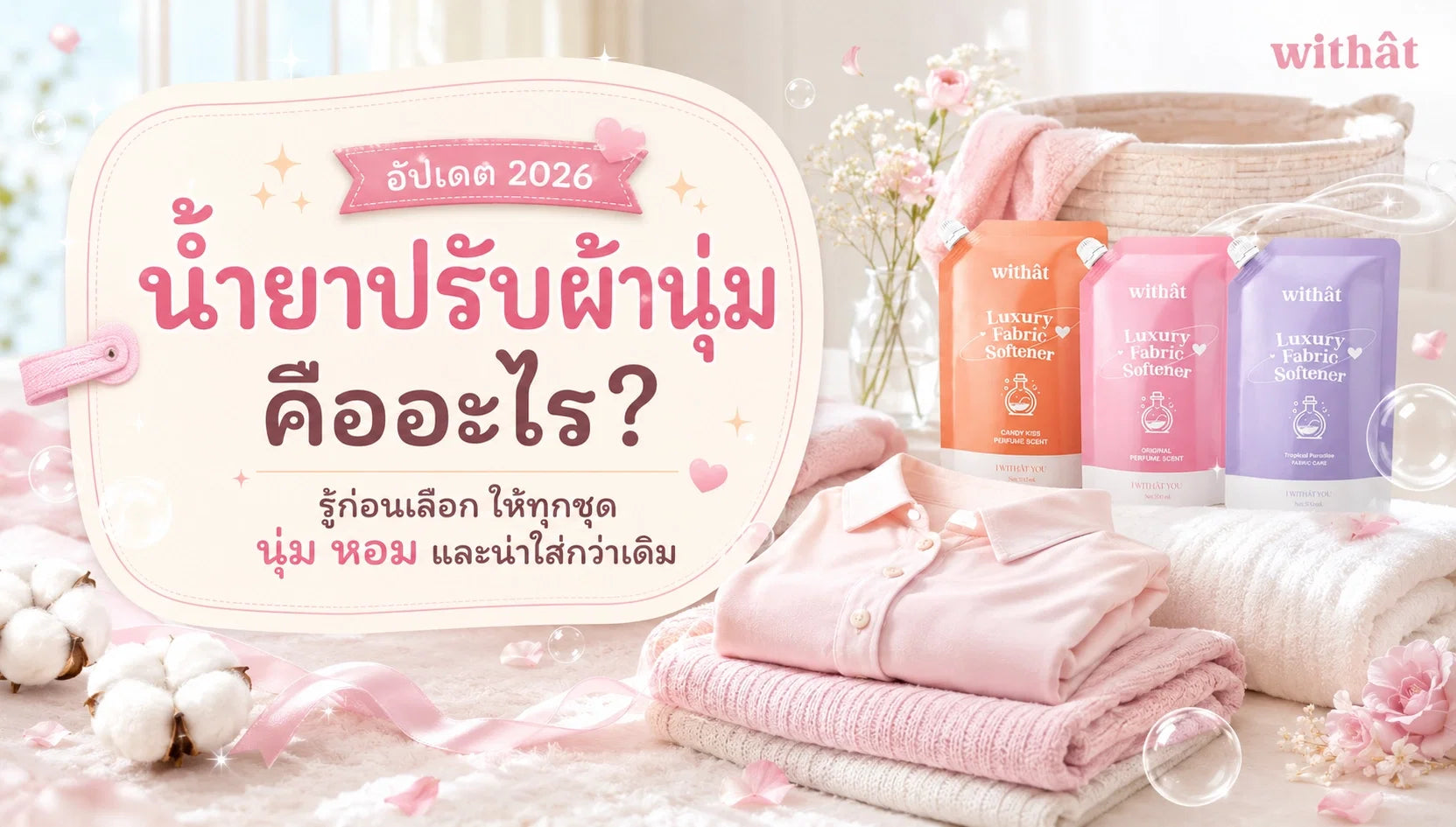 ไขข้อข้องใจ น้ำยาปรับผ้านุ่ม คืออะไร? รวมเรื่องต้องรู้ก่อนเลือกใช้ [อัปเดต 2026]