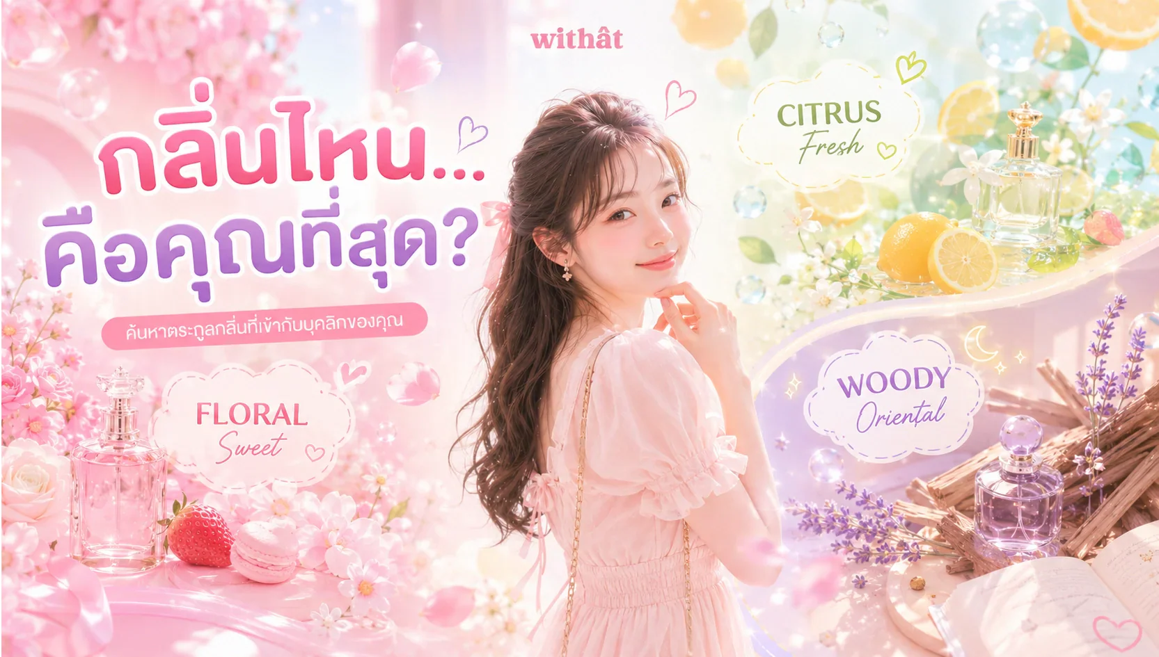 กลิ่นน้ำหอมผู้หญิง Fragrance Family มีอะไรบ้าง? ไกด์ไลน์เลือกกลิ่นที่ใช่ให้แมทช์กับบุคลิกฉบับลูกคุณหนู