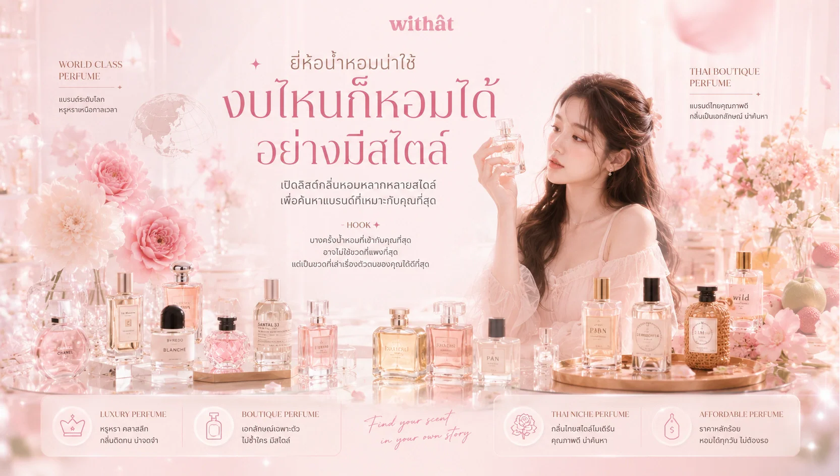อัปเดต ยี่ห้อน้ำหอม น่าใช้! เจาะลึก แบรนด์น้ำหอมระดับโลกและแบรนด์ไทย คุณภาพดี ราคาโดนใจในแต่ละงบ